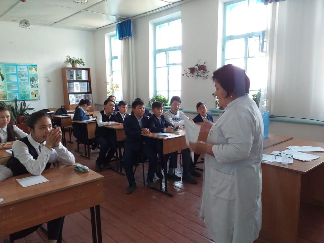 Коронавирустын алдын алу мақсатында түсіндірме жұмыстары жүргізілді.