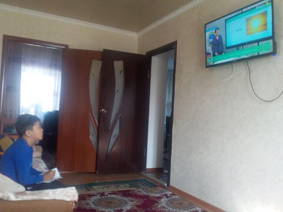 Домалақ ене атындағы орта мектебінің оқушыларының «Балапан» телеарнасы арқылы көрсетілетін сабақтарға қатысуы