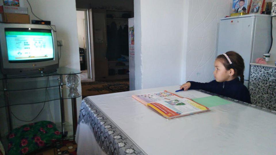 Домалақ ене атындағы орта мектебінің оқушыларының «Балапан» телеарнасы арқылы көрсетілетін сабақтарға қатысуы