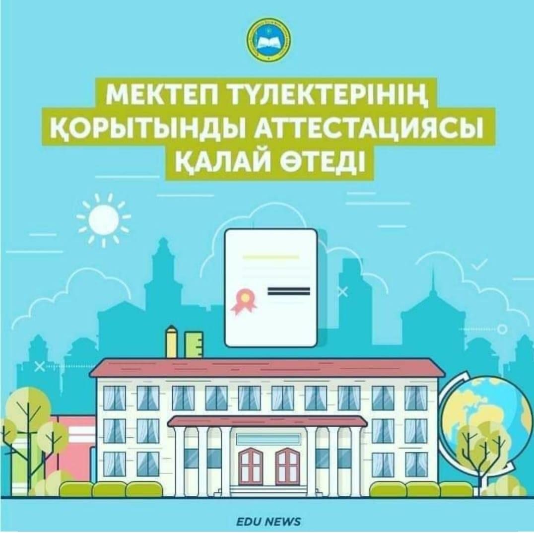 Мектеп түлектерінің қорытынды аттестациясы қалай өтеді?